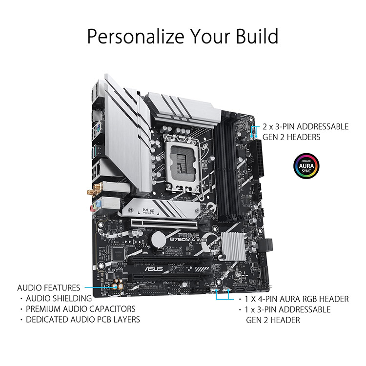خرید مادربرد Asus Prime B760M-A - فرم ATX - چیپست Intel